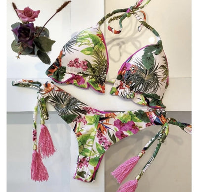 Bikini Estampado Leopardo con Calavera y Corte Asimétrico - Image 6