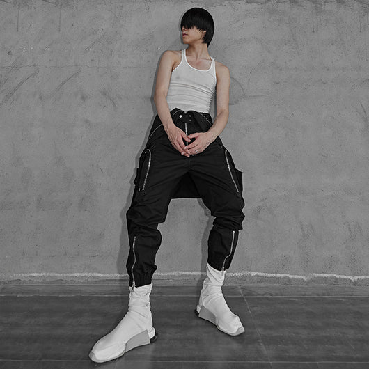 Jumpsuit Cargo Holgado de Algodón para Hombre Dark Man - Image 6