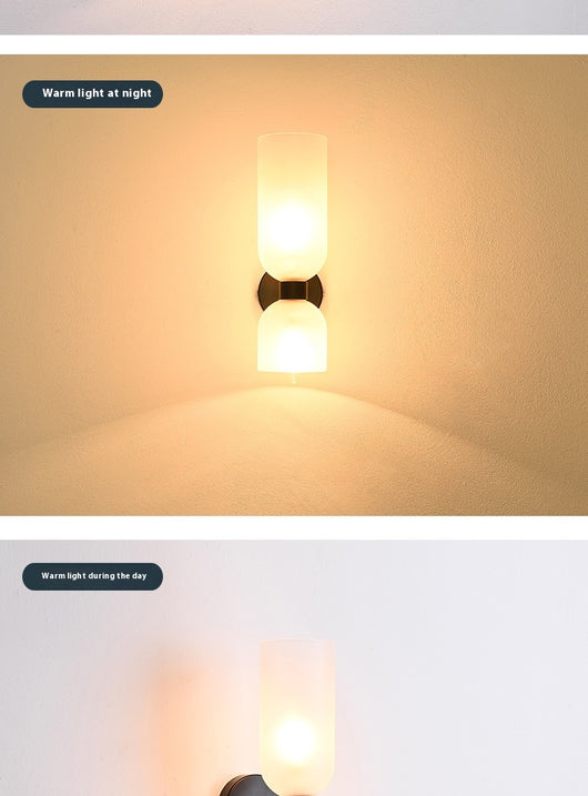 Lámpara de Pared Doble Cabezal en Vidrio para Mesita de Noche - Image 17