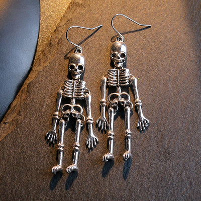 Aretes Calavera Grandes Estilo Europeo Americano para Discoteca - Image 3