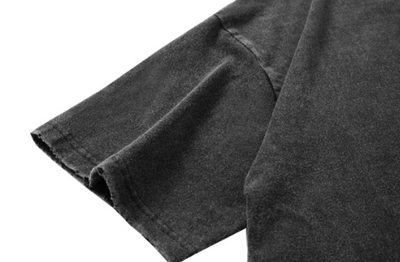 Camiseta Oversize Negra Básica para Hombre Manga Corta - Image 9