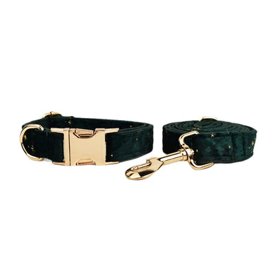 Collar de Mascota en Terciopelo con Cuerda de Tracción - Image 9
