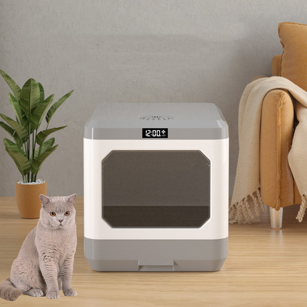 Arenero para Gatos con Cajón Completamente Cerrado