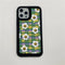 Funda para Celular Fieltro Bordada Cuadros Girasol
