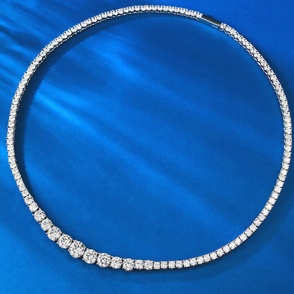 Collar de Plata S925 Gota de Agua con Diamante - Elegancia Moderna