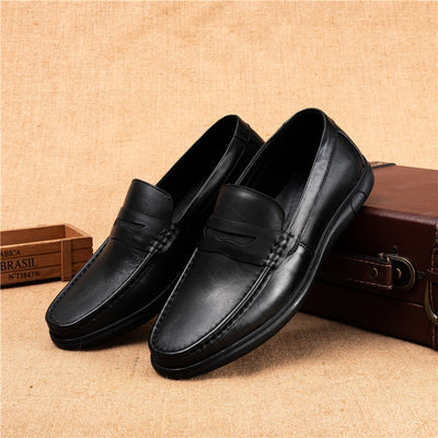 Zapatos de Cuero para Hombre Otoño Suela Blanda y Cómoda - Image 3