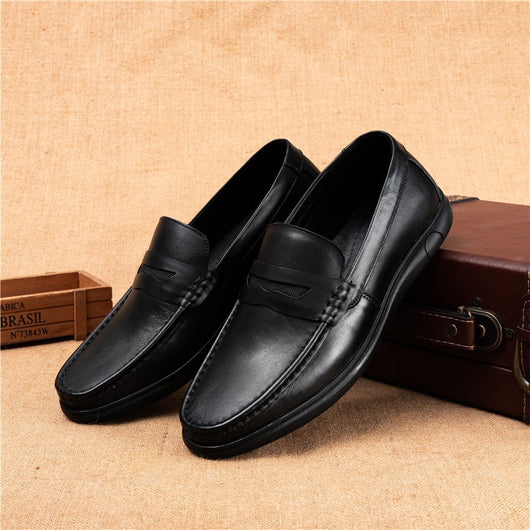 Zapatos de Cuero para Hombre Otoño Suela Blanda y Cómoda - Image 3