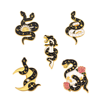 Broche Serpiente Adorable en Aleación con Efecto Goteo para Parejas - Image 5