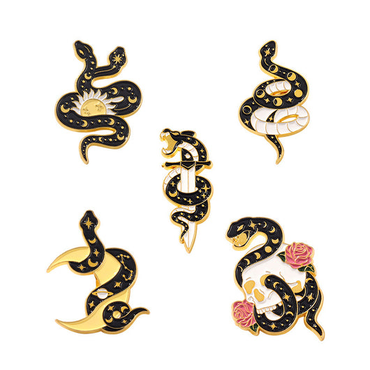 Broche Serpiente Adorable en Aleación con Efecto Goteo para Parejas - Image 5