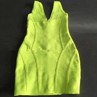 Vestido Bandage Ajustado Escote en V - Diseño Reductor de Cintura - Image 6