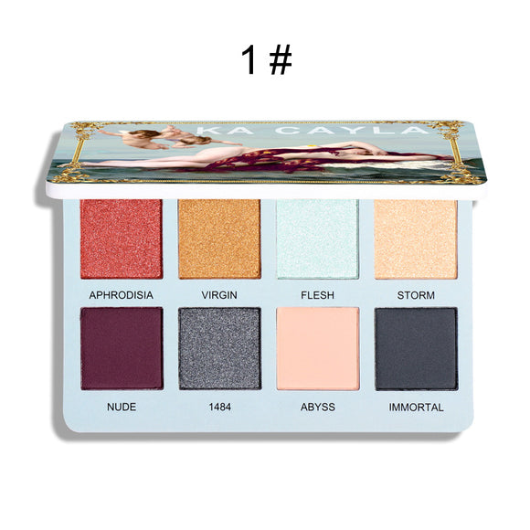Paleta de Sombras Nacaradas con Glitter Mate Creativo