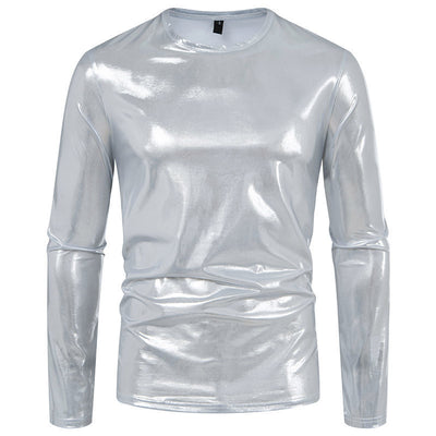 Camiseta de Manga Larga Brillante para Hombre - Base Layer de Moda - Image 3