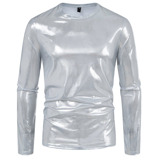 Camiseta de Manga Larga Brillante para Hombre - Base Layer de Moda - Image 3