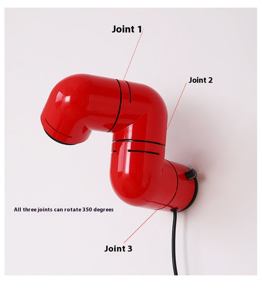 Lámpara de Pared Futurista con Tuberías de Agua para Salón y Dormitorio - Image 25