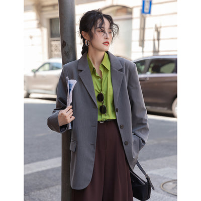 Blazer Casual Gris Senior Sense para Mujer - Image 9