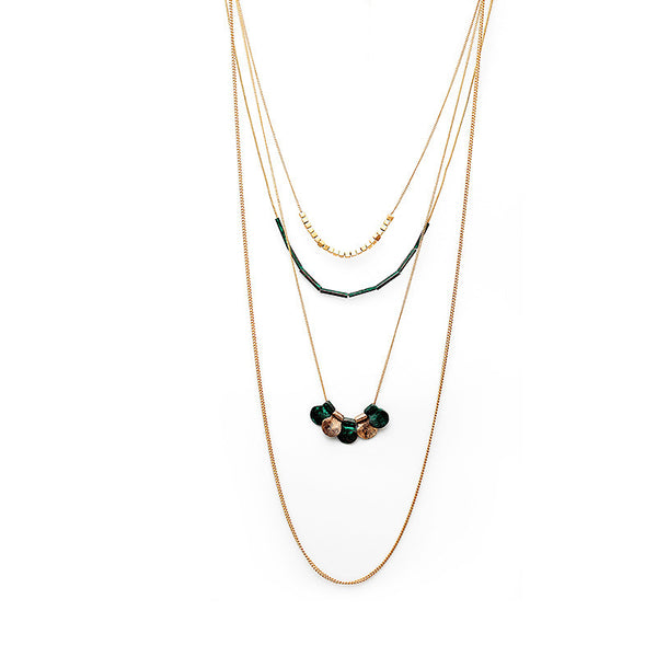 Suéter Vintage con Diseño de Collar Multicapa para Mujer - Image 4