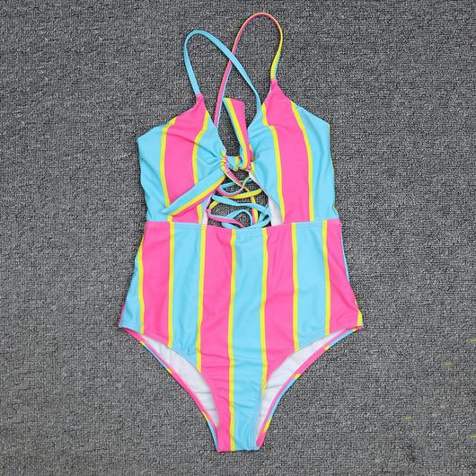 Traje de Baño Entero para Mujer con Tirantes Cruzados - Image 40