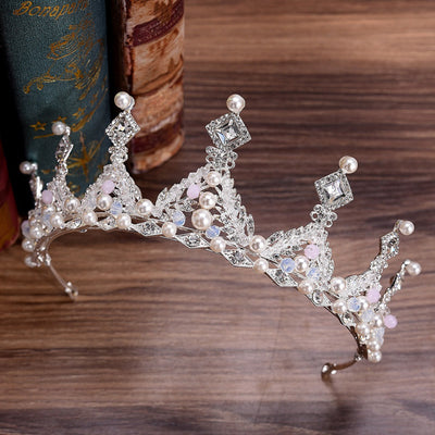 Juego de Corona y Aretes Nupcial Estilo Coreano - Image 21