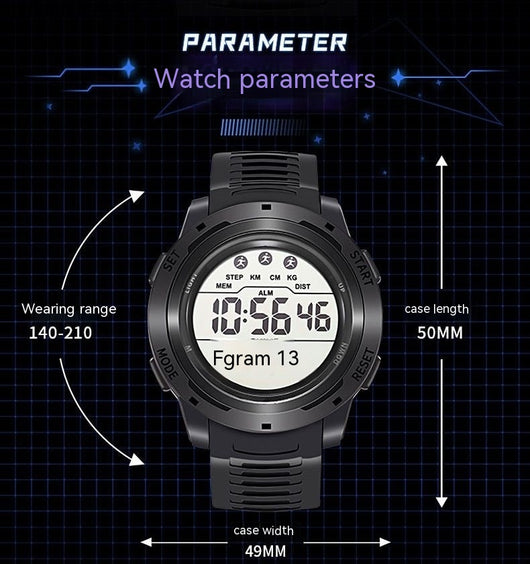 Reloj Electrónico Multifuncional Estilo Coreano para Hombre - Image 5