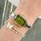 Reloj Pulsera Cuadrado Elegante para Mujer