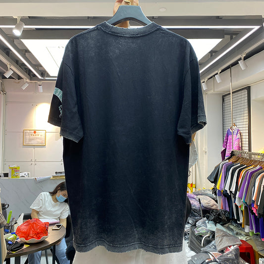 Remera Retro Urbana con Estampado de Serpiente - Estilo Callejero Europeo y Americano - Image 2