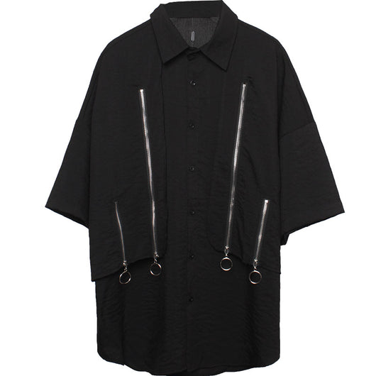 Camisa Suelta con Cierre Diseño Dark Character para Hombre - Image 10