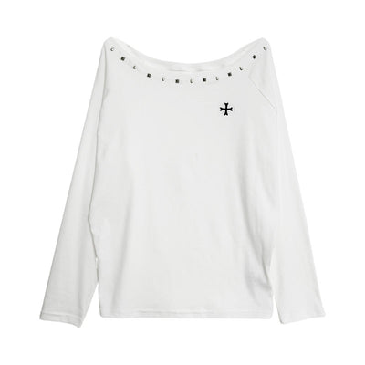 Blusa Holgada de Manga Larga con Hombro Descubierto Premium - Image 5