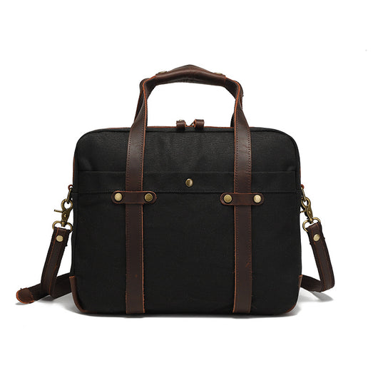 Maletín Vintage de Lona Encerada para Hombre - Image 10