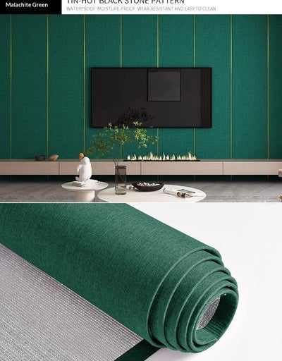 Papel Tapiz Autoadhesivo Textura Lino Reforzado para Cabecero de Cama - Image 18