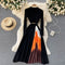 Vestido Elegante Hepburn con Pliegues y Cintura Ajustada