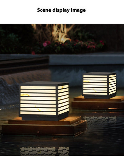 Lámpara Solar de Pedestal para Jardín - Resistente al Agua - Image 28