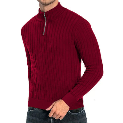 Suéter de Cuello Alto con Cierre para Hombre - Comodidad Casual - Image 47