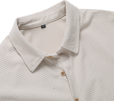 Camisa Casual Suelta a Cuadros de Manga Corta para Hombre - Image 4