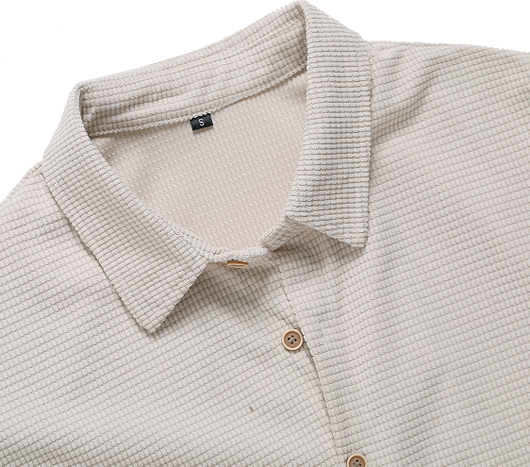 Camisa Casual Suelta a Cuadros de Manga Corta para Hombre - Image 4