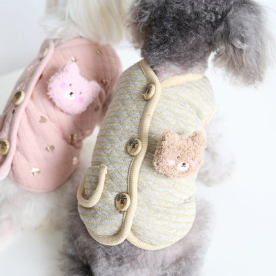 Chaleco Estampado para Mascotas con Diseño de Oso Dorado - Image 3