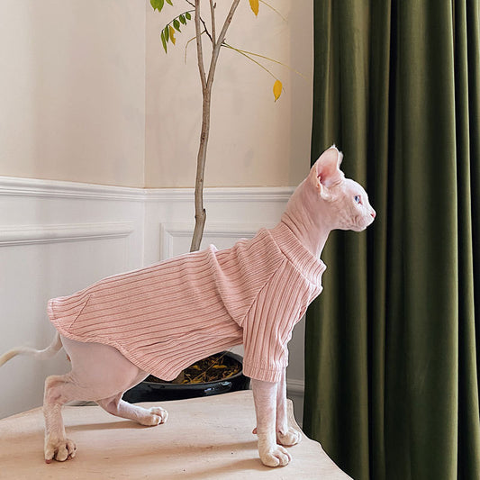Ropa Minimalista de Algodón Puro Elástico para Gatos sin Pelo