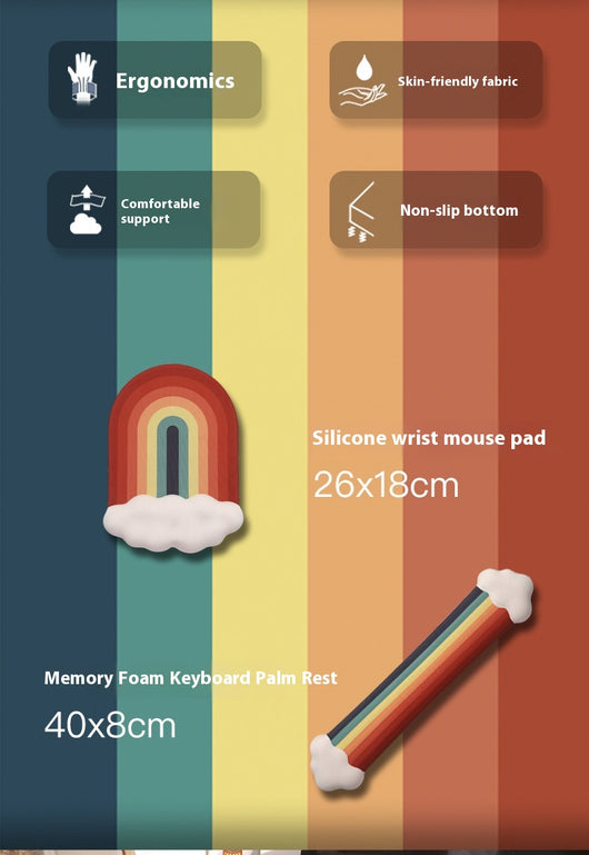 Reposamuñecas Gel Rainbow Antideslizante para Teclado y Mouse - Image 16