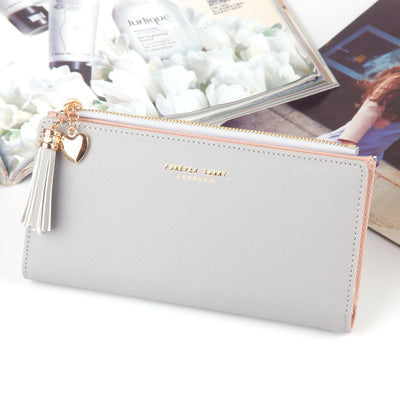 Cartera Larga para Mujer con Borlas - Estilo Estudiante - Image 19