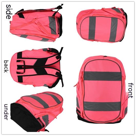 Mochila Reflectante Deportiva de Doble Compartimento para Aventuras Nocturnas - Image 8