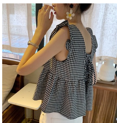 Chaleco Cuadrillé Diseño Exclusivo para Mujer - Estilo Minimalista - Image 5