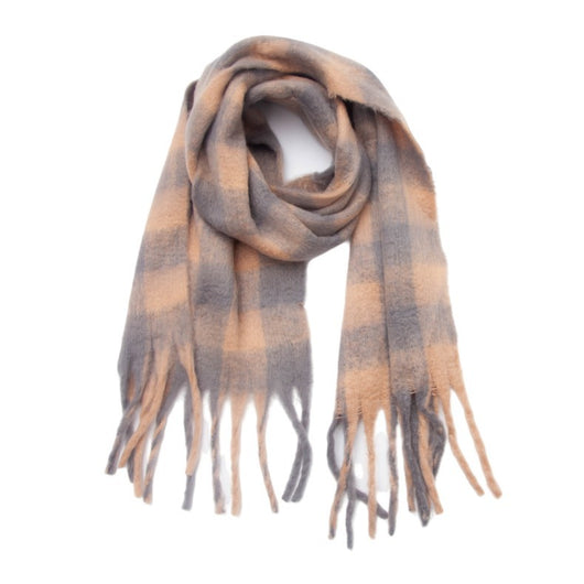 Bufanda Escocesa Gruesa con Borlas para Mujer - Chal Acolchado Premium - Image 16