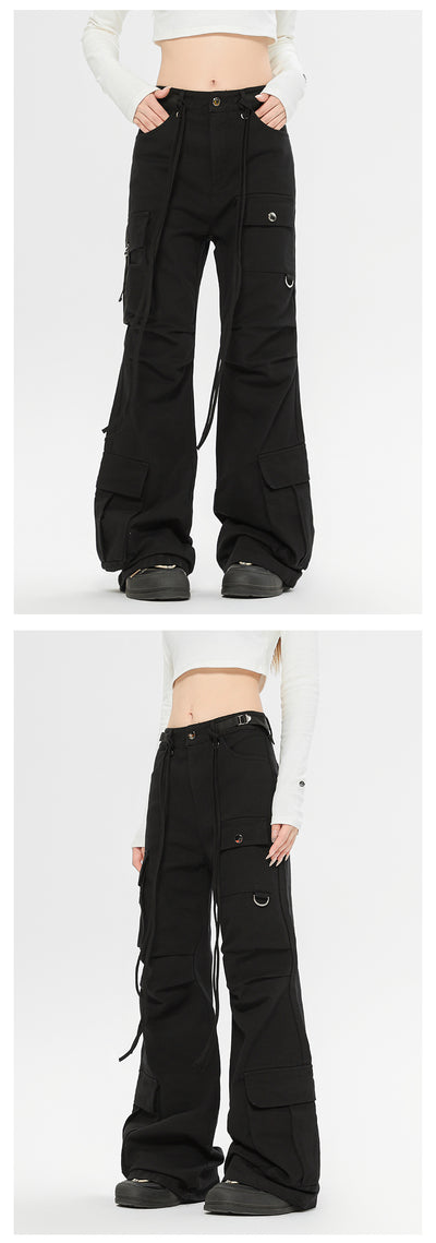 Pantalones Cargo Retro con Cordones Otoño Invierno - Image 12