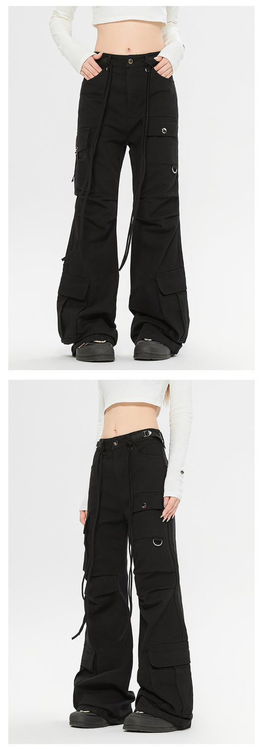 Pantalones Cargo Retro con Cordones Otoño Invierno - Image 12
