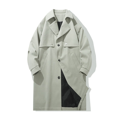 Abrigo de Lana Clásico Estilo Británico para Hombre - Image 4