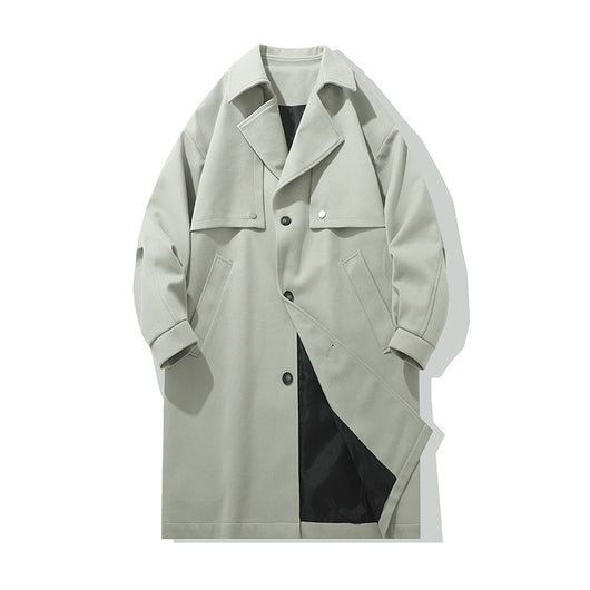 Abrigo de Lana Clásico Estilo Británico para Hombre - Image 4