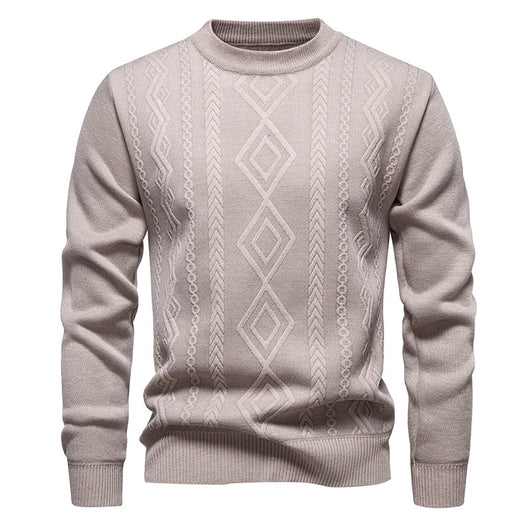 Suéter Tejido Cuello Redondo Cálido y Casual para Hombre - Image 9