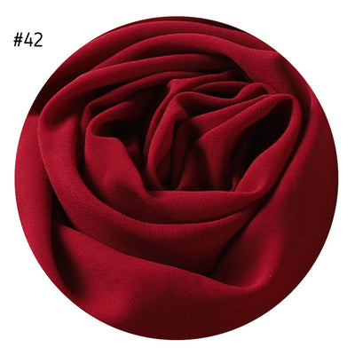 Pañuelo de Gasa de Perla Liso y Versátil para Mujer - Image 7
