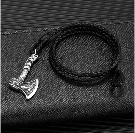 Pulsera de Cuero Trenzado Doble con Acero Inoxidable - Estilo Vintage para Hombre - Image 8