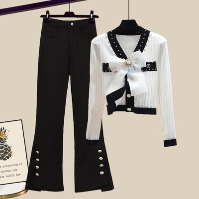 Conjunto Otoñal para Mujer Talla Grande con Detalle de Moño - Image 9