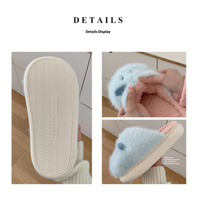 Pantuflas de Algodón con Diseño Cartoon para Estudiantes - Invierno - Image 8